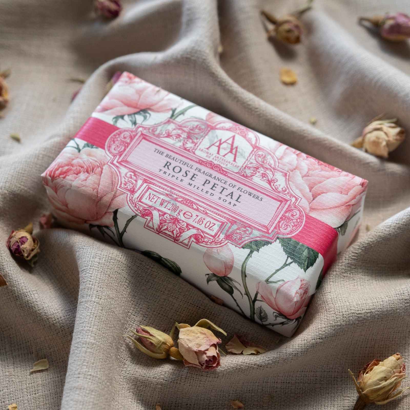 AAA Rose Petal Soap Bar 200g - Image 2
