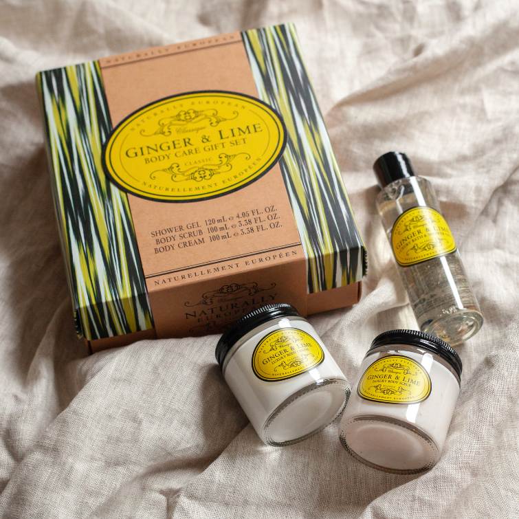 Naturally European Ginger and Lime Body Care Set - Image 2