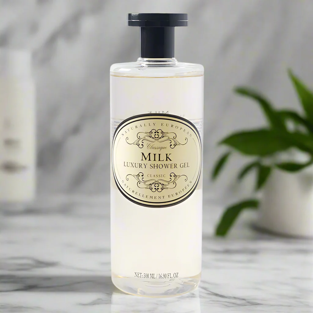 Naturally European Milk Cotton Shower Gel 500ml - Image 2