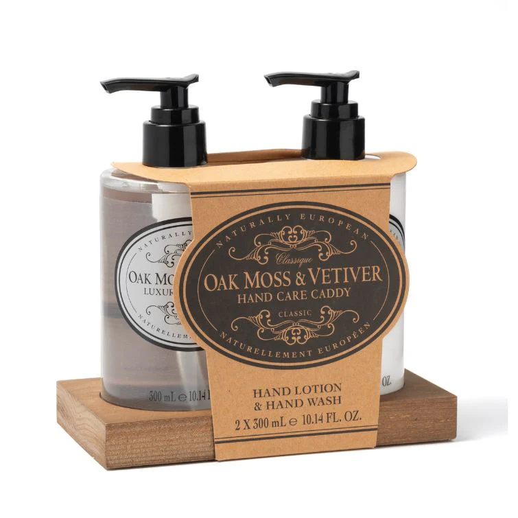 Oak Moss and Vetiver Hand Care Caddy 2 x 300ml