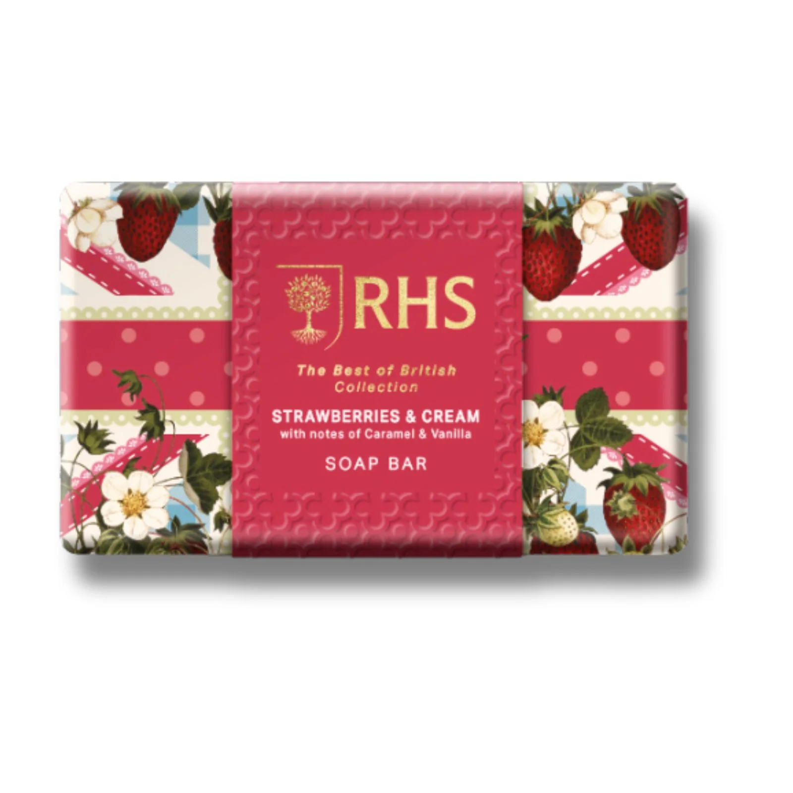 RHS British Strawberries and Cream 200g Soap Bar