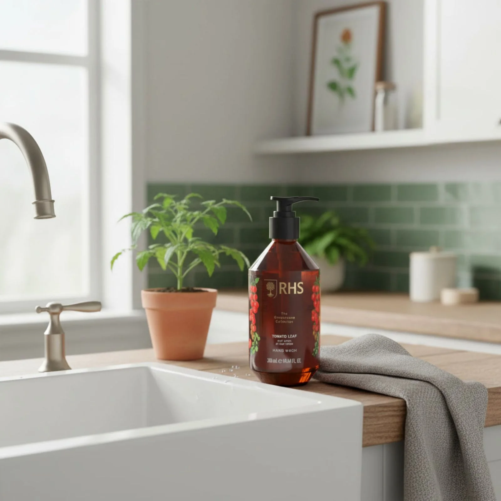 RHS Greenhouse Tomato Leaf Hand Wash 300ml - Image 2