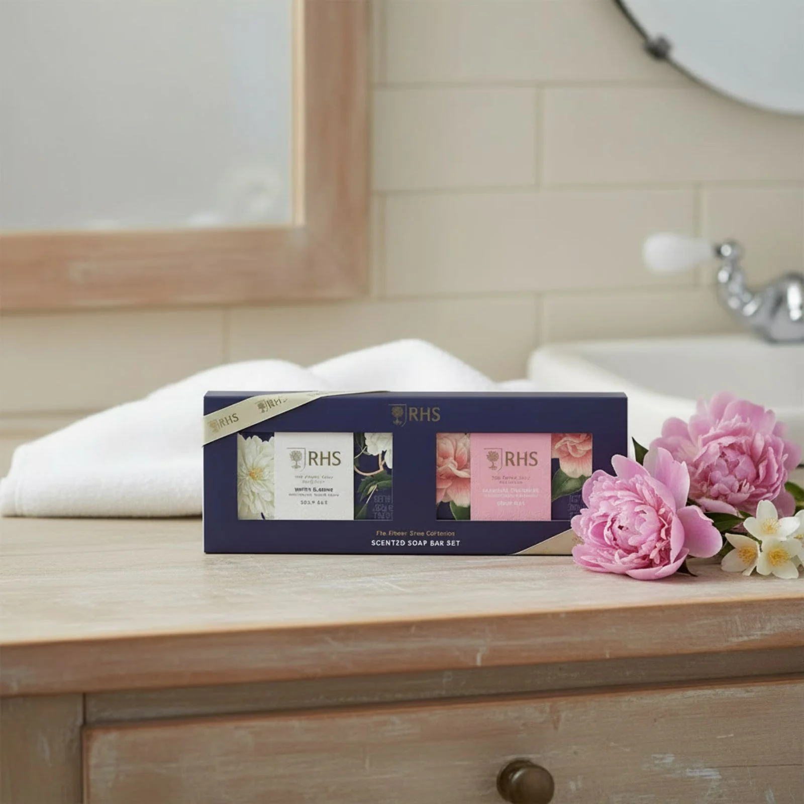 RHS The Flower Show Collection Soap Bar Set 2 x 200g