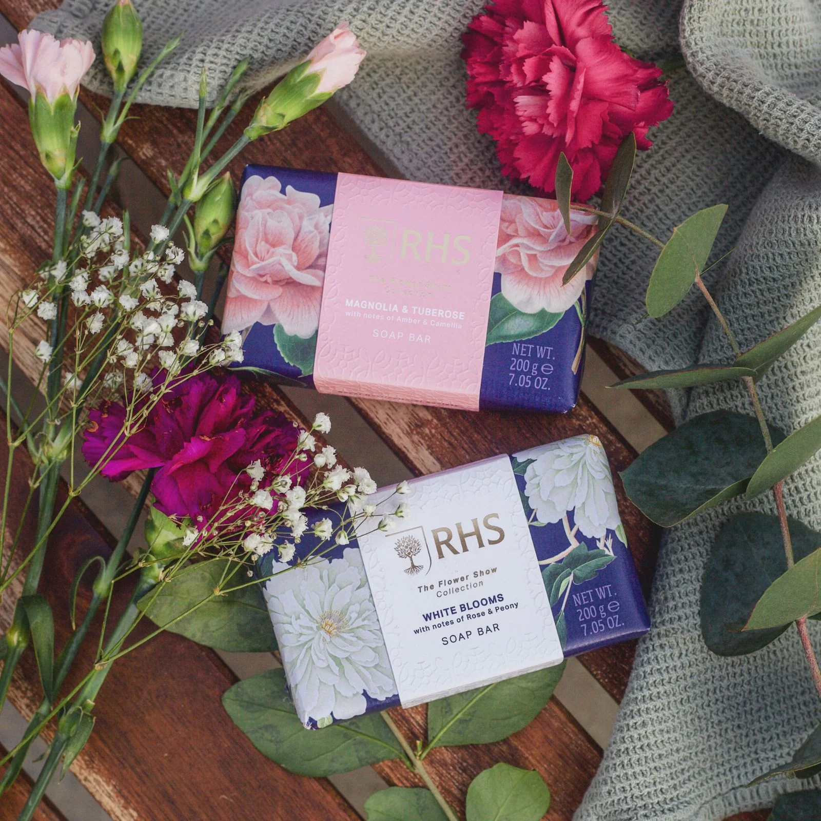 RHS The Flower Show Collection Soap Bar Set 2 x 200g - Image 3