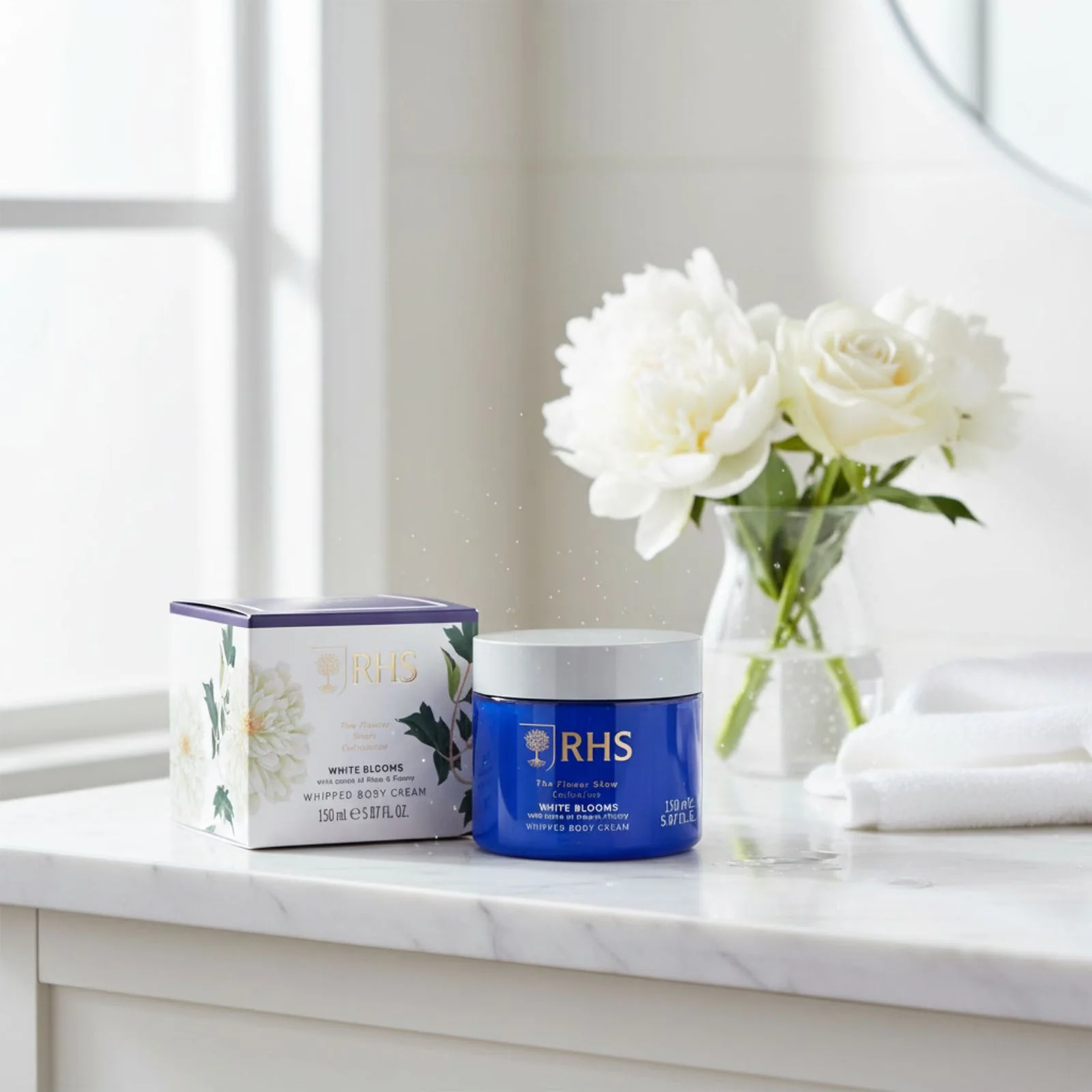 RHS Flower Show White Blooms Whipped Body Cream 150ml - Image 2