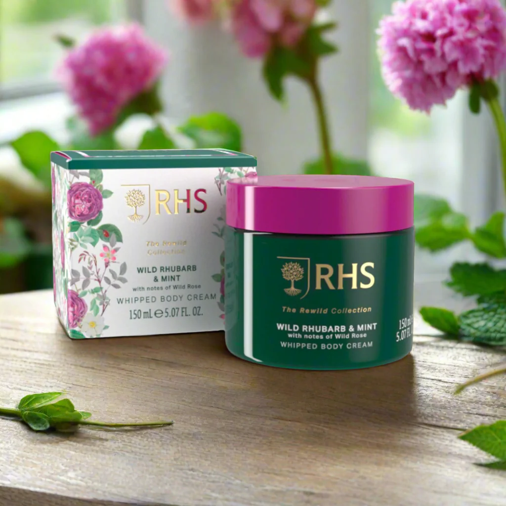 RHS Rewild Rhubarb and Mint Whipped Body Cream - Image 2