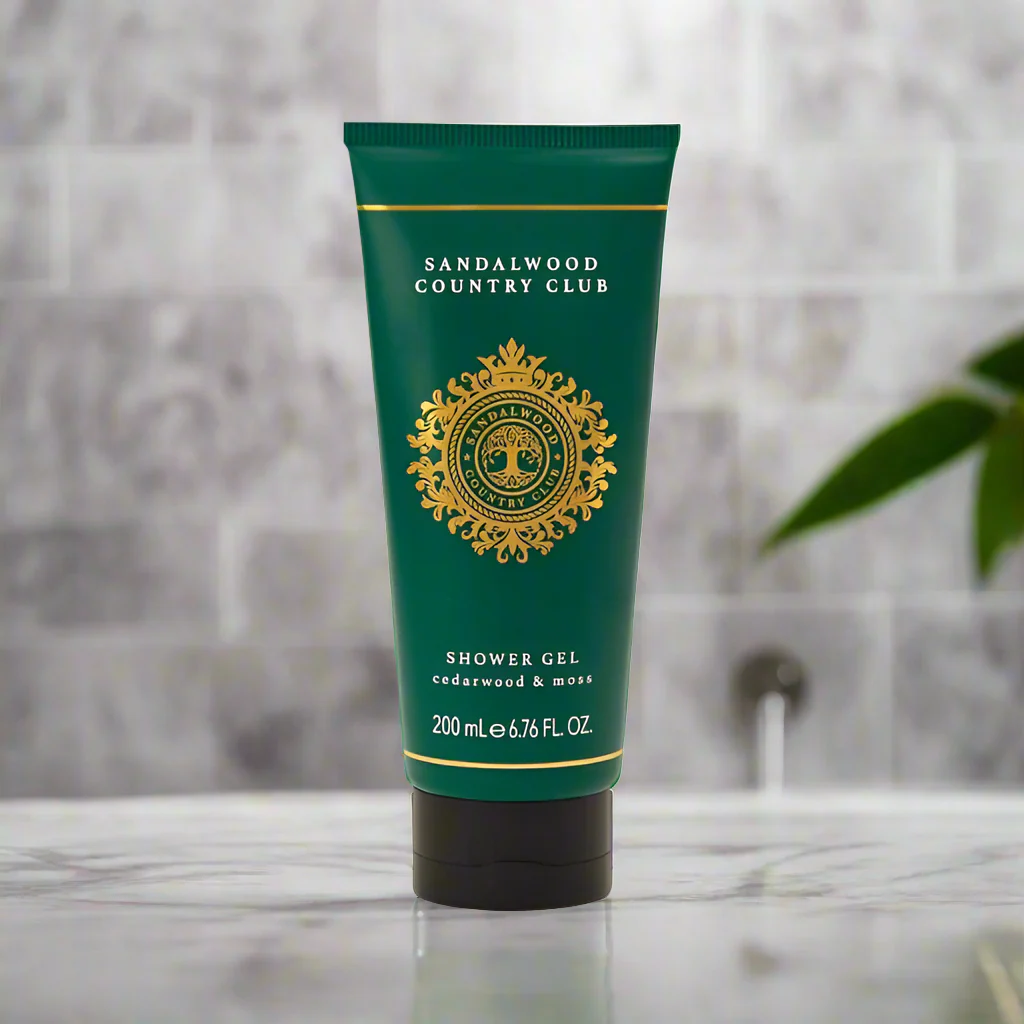 Sandalwood Country Club Cedarwood and Moss Shower Gel 200ml - Image 2