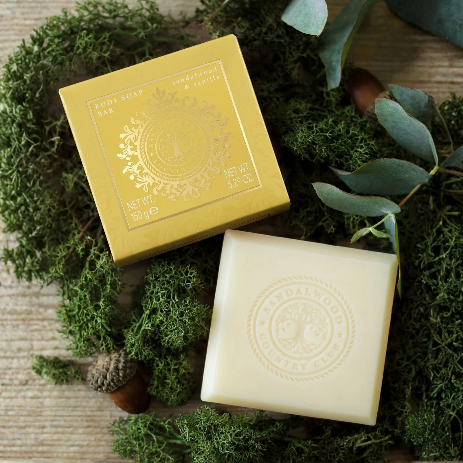 Sandalwood Country Club Sandalwood & Vanilla 150g Soap - Image 2