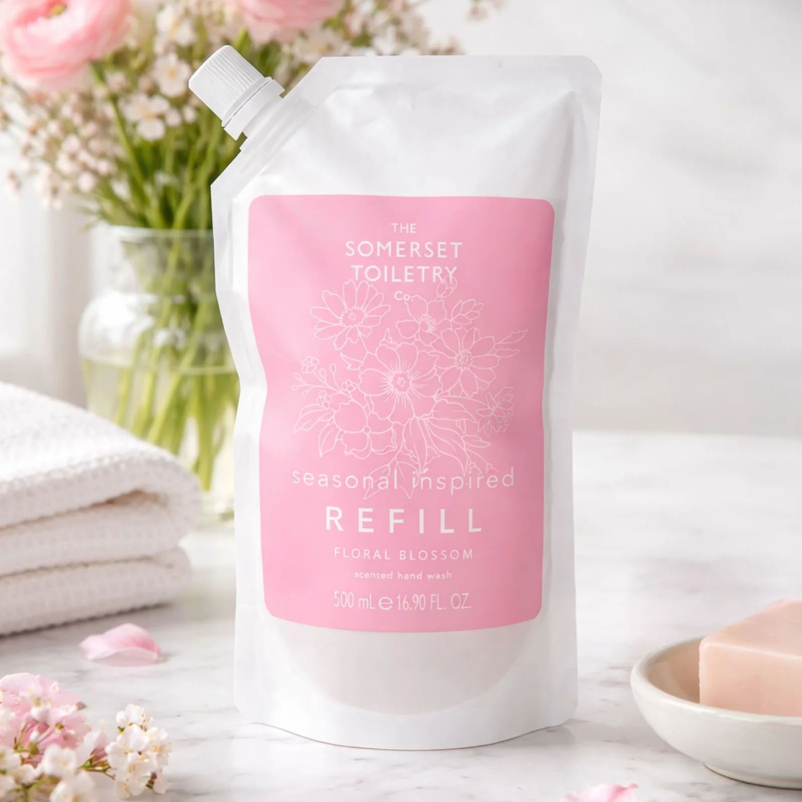 Spring Hand Wash Refill Floral Blossom 500ml - Image 2