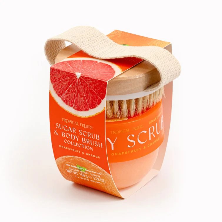 Tropical Fruits Orange & Grapefruit Body Scrub Set 150g