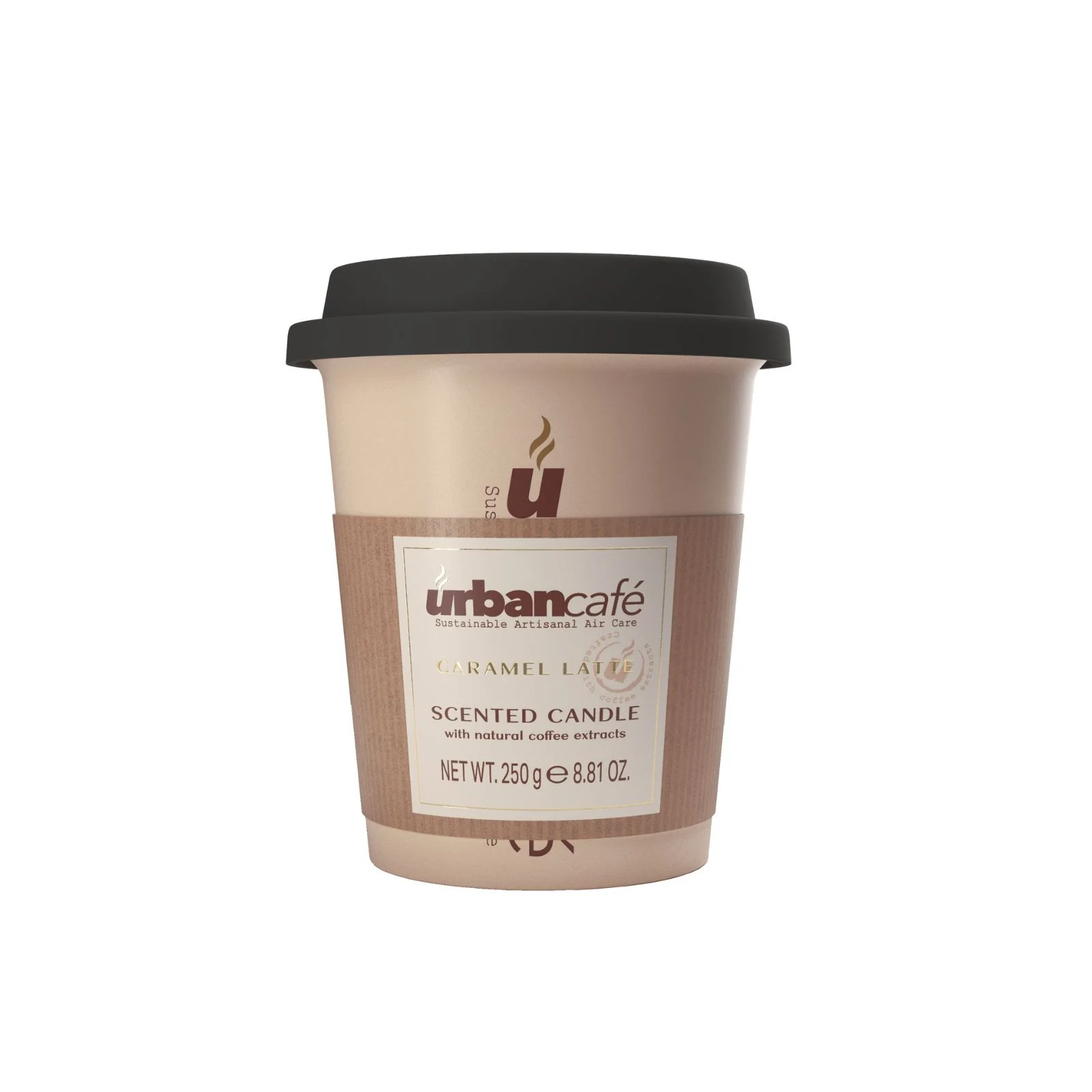 Urban Cafe Caramel Latte Candle Mug 250g