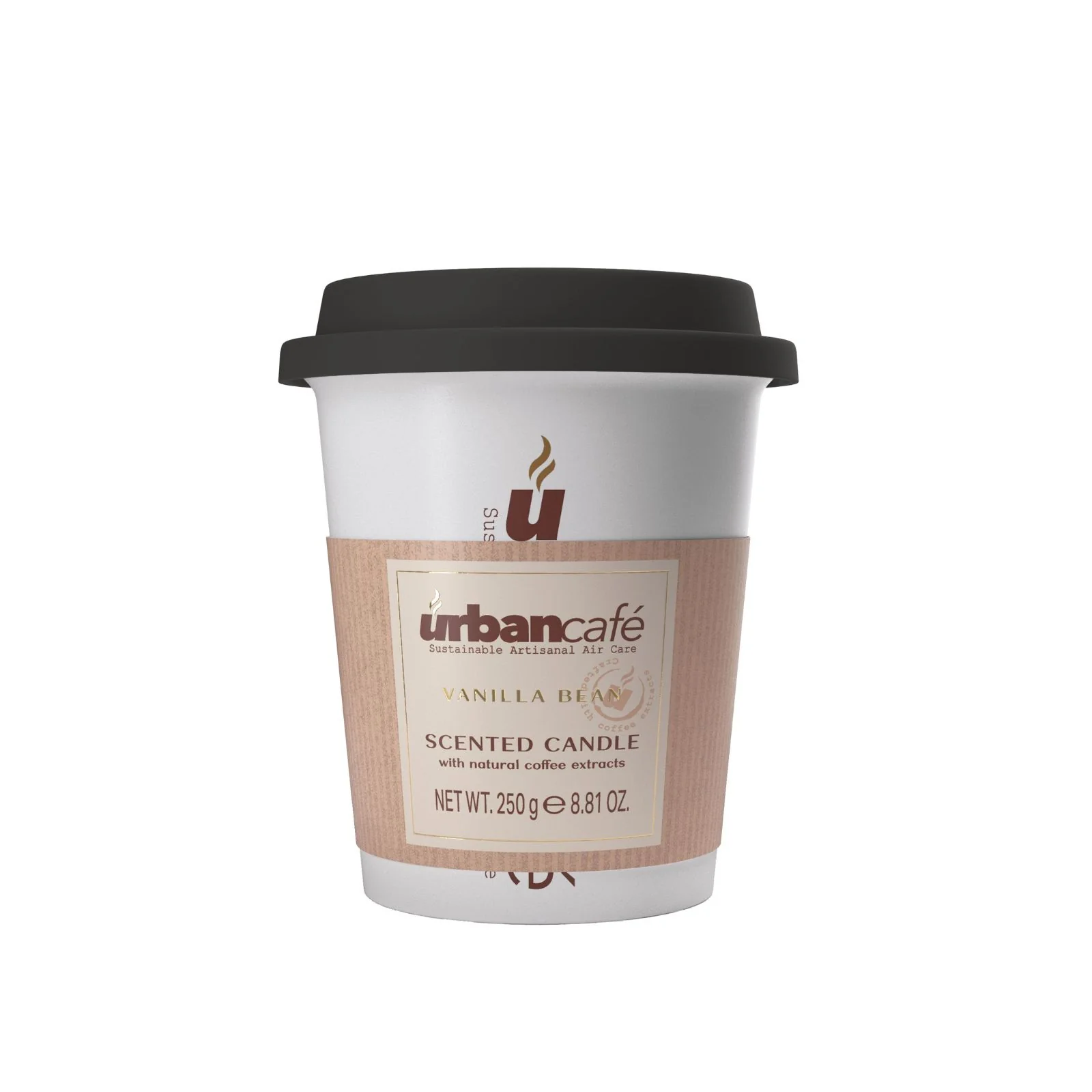 Urban Cafe Vanilla Bean Candle Mug 250g